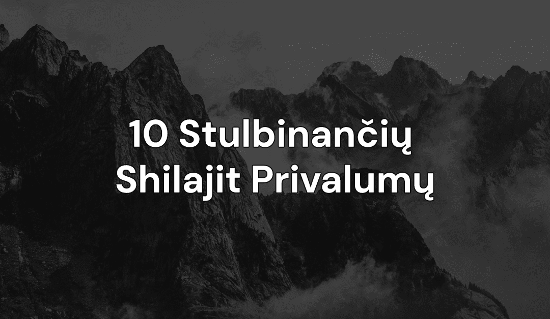Dešimt stulbinančių Shilajit privalumų